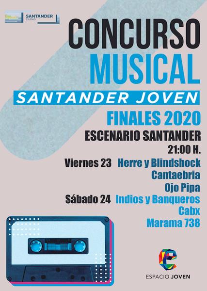  Los grupos ‘Herre y Blindshock’, ‘Cantaebria’, ‘Ojo Pipa’, ‘Indios y Banqueros’, ‘Cabx’ y ‘Marama 738’, finalistas del concurso musical Santander Joven