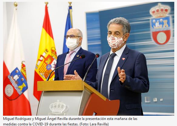 Cantabria permitirá la movilidad de familiares y allegados entre el 23 de diciembre y el 6 de enero