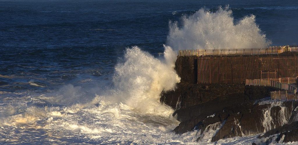 (C) David Laguillo - Foto de archivo de un temporal en Santander