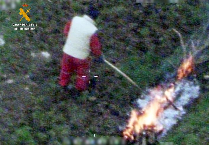 La Guardia Civil investiga a dos hombres como presuntos autores de un incendio forestal en Peñarrubia