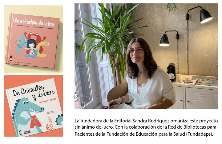 Una editorial fundada por una cántabra donará dos mil cuentos ilustrados a niños hospitalizados