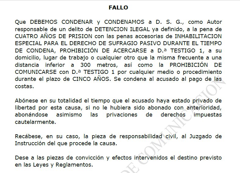Cuatro años de prisión por retener en su casa a una mujer con la que había contratado servicios sexuales