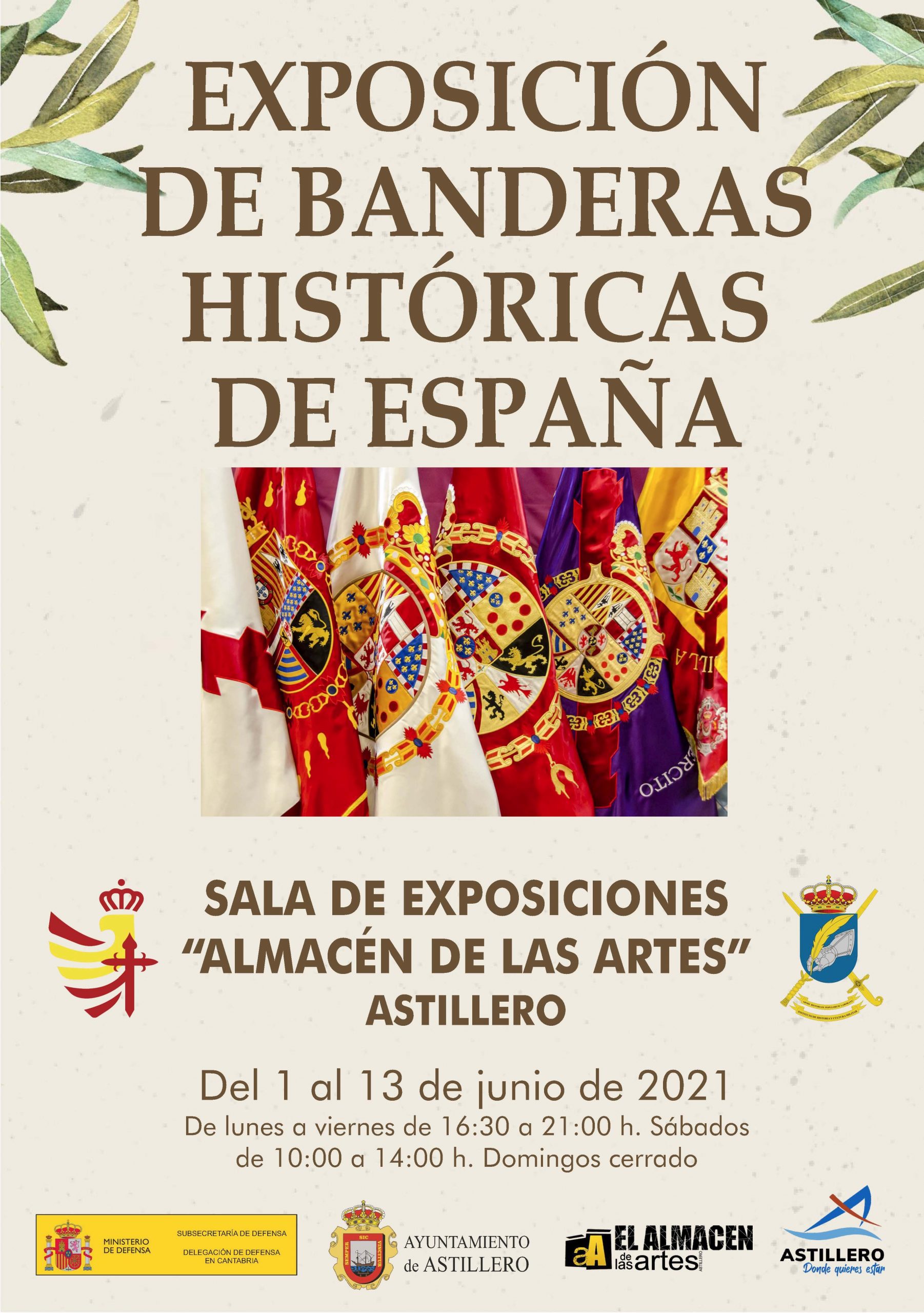 El Almacén de las Artes de Astillero acoge la exposición “Banderas históricas de España”