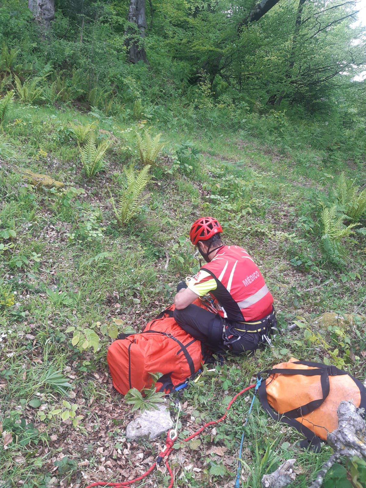  Rescatado un senderista que se desmayó mientras realizaba el Camino Lebaniego