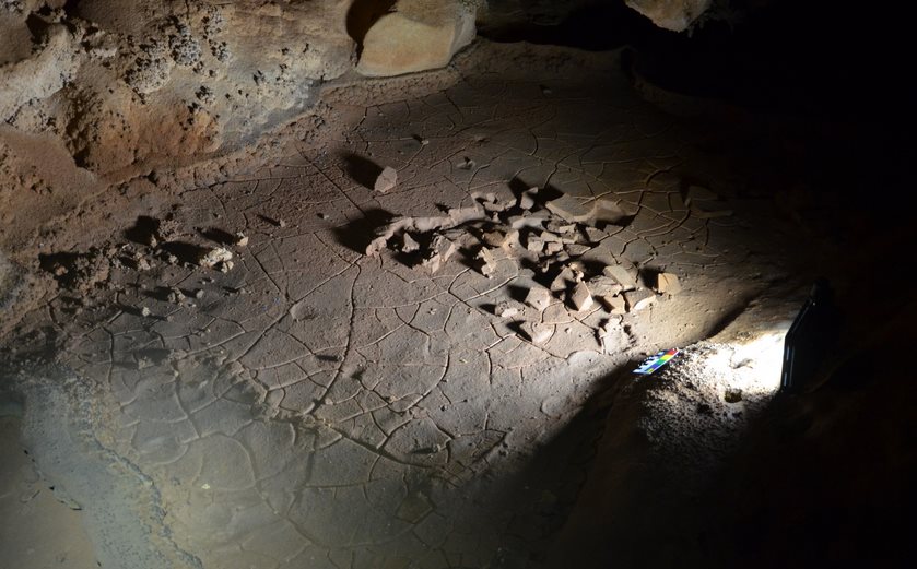 Hallados en La Garma rastros de 14 huellas de niños paleolíticos en un excepcional estado de conservación