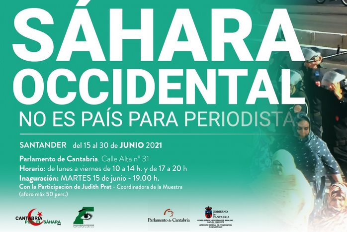  El Parlamento de Cantabria acoge la exposición “Sáhara Occidental no es país para periodistas”