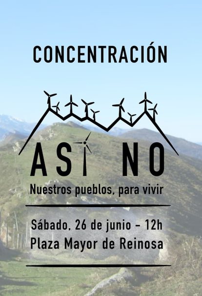 Reinosa acogerá una concentración contra los polígonos eólicos