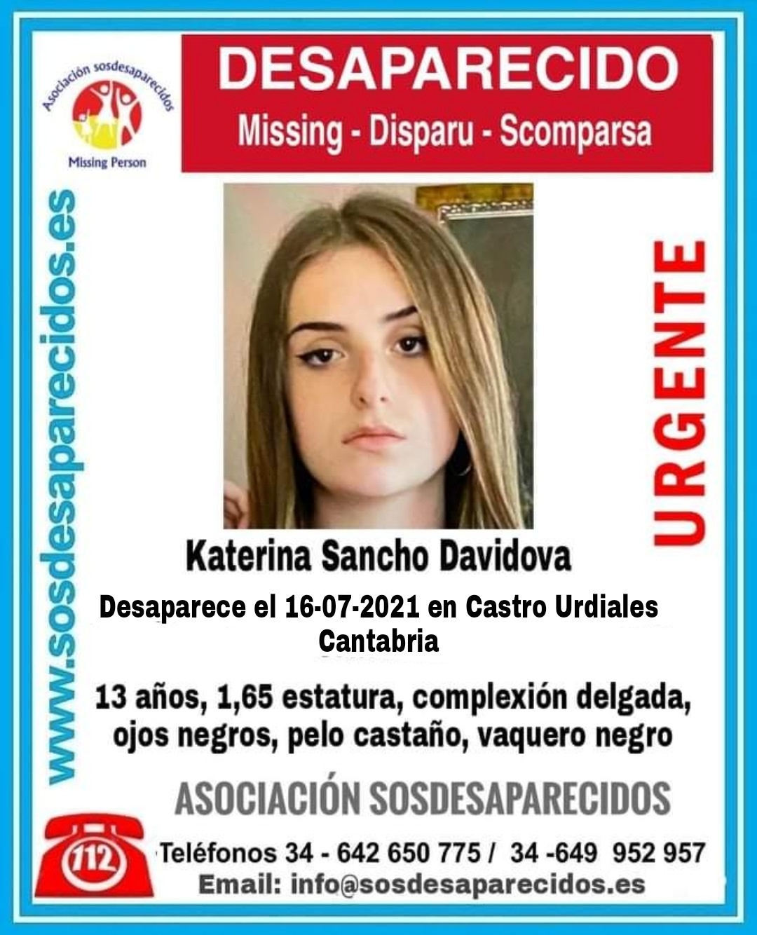  Se busca a una joven de 13 años desaparecida en Castro Urdiales