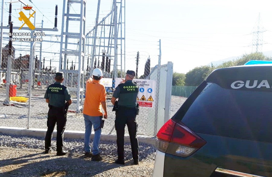 Detenido por robar cincuenta kilos de cobre en la subestación eléctrica de El Astillero