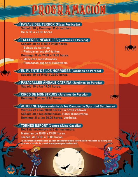 Santander celebra Halloween este fin de semana con diversos eventos ‘terroríficos’, autocine y talleres infantiles