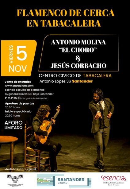 El centro cívico de Tabacalera abre sus puertas al flamenco con la actuación del ‘Choro Molina y Jesús Corbacho’