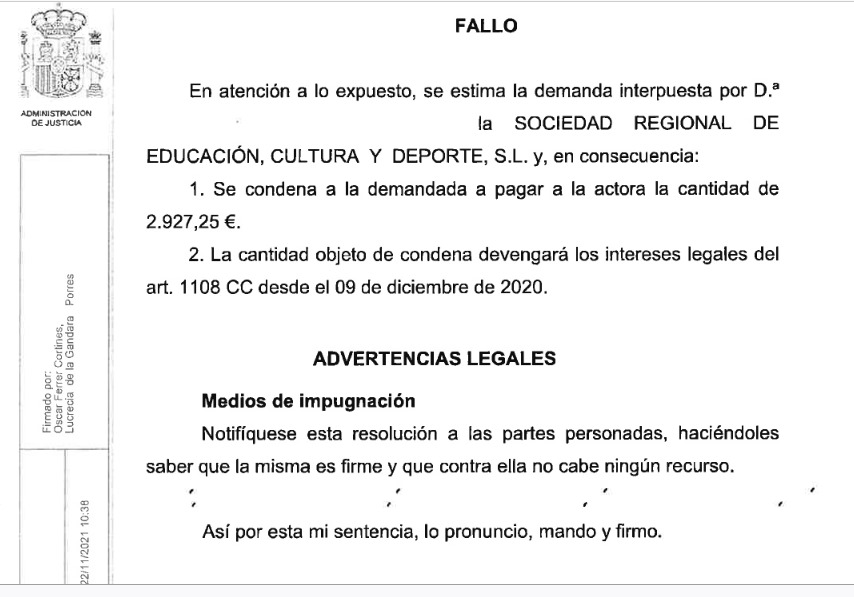 Una sentencia condena que la SRECD denegara un permiso de formación por límites de gasto de empresas públicas en personal