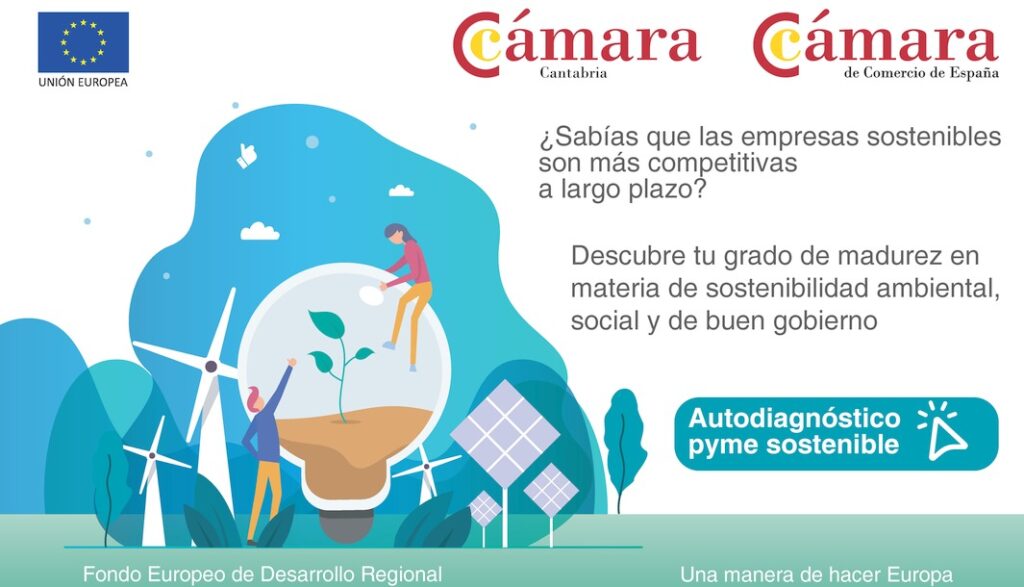 Cámara Cantabria pone a disposición de las pymes una herramienta gratuita para evaluar su madurez en materia de sostenibilidad