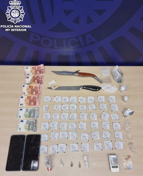 La Policía Nacional detiene a tres personas responsables de la venta y distribución de droga en el centro de Santander