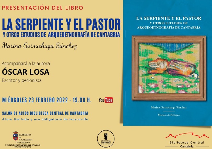  Marina Gurruchaga presentará el miércoles su libro «La serpiente y el pastor», en la Biblioteca Central de Cantabria