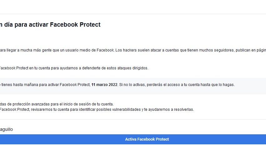Facebook Protect, la protección contra hackers que debes activar si Facebook te invita