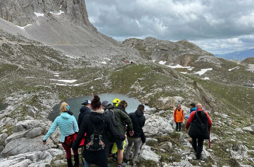  Rescatada una montañera accidentada en Picos de Europa
