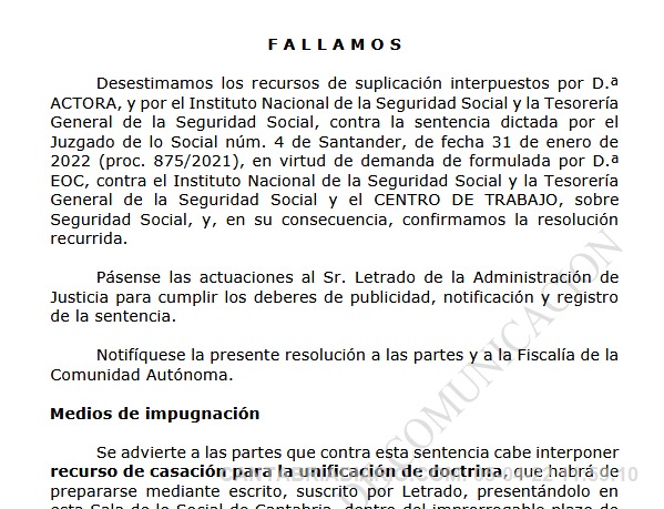 La Justicia confirma el derecho a diez semanas adicionales de prestación a una madre que constituye familia monoparental