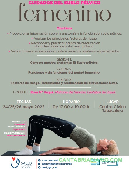 Santander lanza nuevos talleres de salud dedicados al cuidado del suelo pélvico femenino