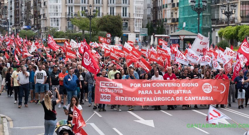  Los sindicatos mantienen la huelga general indefinida en el metal tras concluir sin avenencia una nueva mediación en el ORECLA