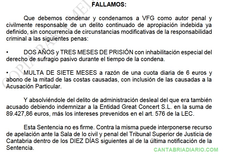 Dos años y tres meses de prisión al administrador de la sociedad que organizó el Delirium Festival de Ajo