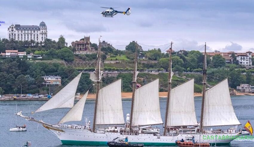 Detectado un dron en vuelo no autorizado durante la visita del Buque Escuela “Juan Sebastián de Elcano”