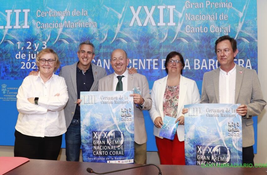  San Vicente de la Barquera acogerá la 53 edición de la Canción Marinera y el 22 Premio Nacional de Canto Coral