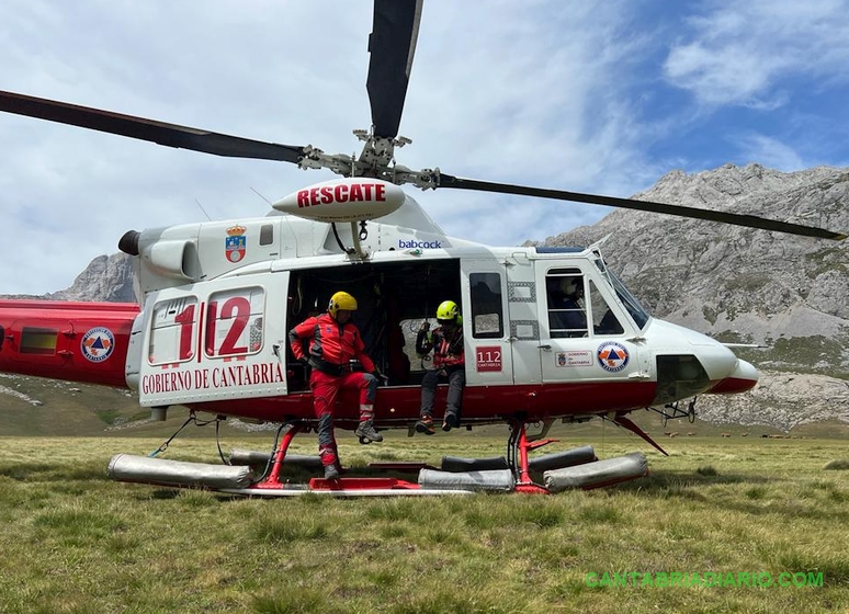 Rescatado un montañero en Peña Remoña