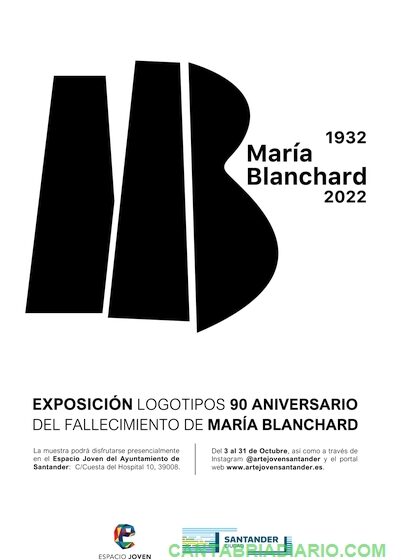  Espacio Joven acoge una nueva exposición con los logos del concurso de diseño del 90 aniversario de María Blanchard