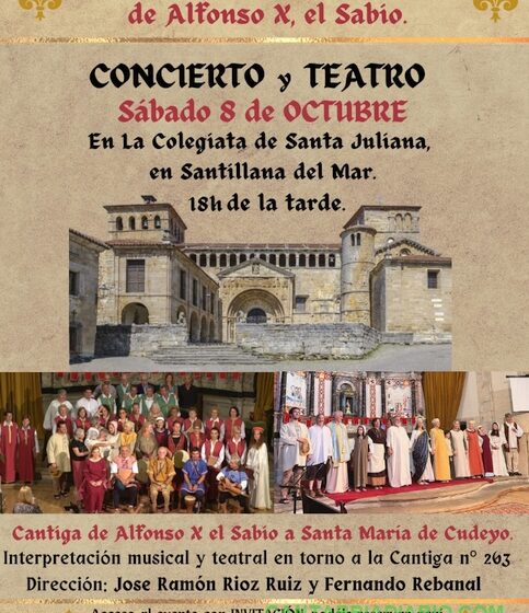 Santillana del Mar celebra el VIII Centenario del nacimiento de Alfonso X el Sabio