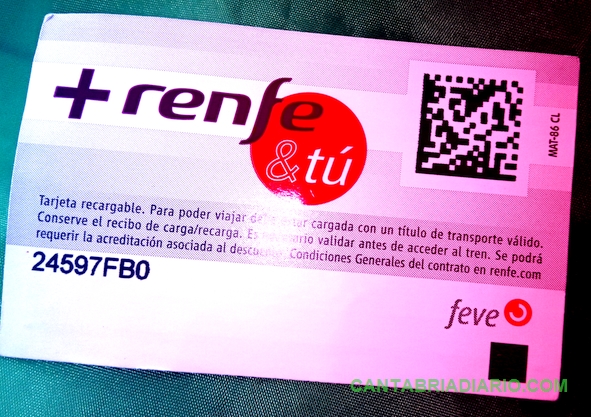 Renfe emite más de 33.000 abonos gratuitos para Cercanías y Media Distancia en Cantabria