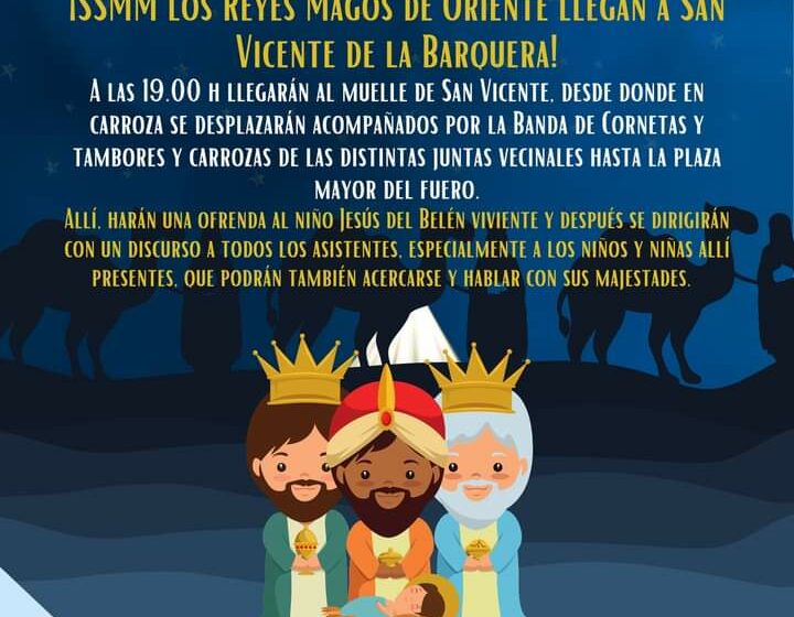 Los Reyes Magos llegan el jueves a San Vicente de la Barquera