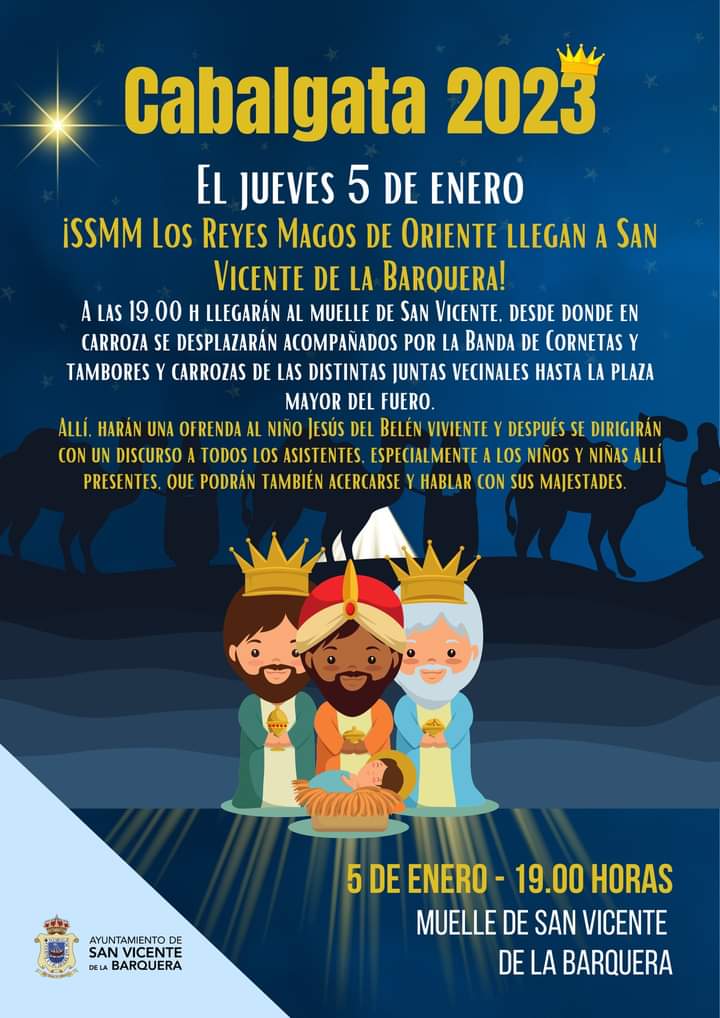 Los Reyes Magos llegan el jueves a San Vicente de la Barquera
