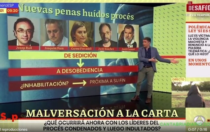 Antena 3 confunde al actor Jordi Sánchez con los políticos del procés