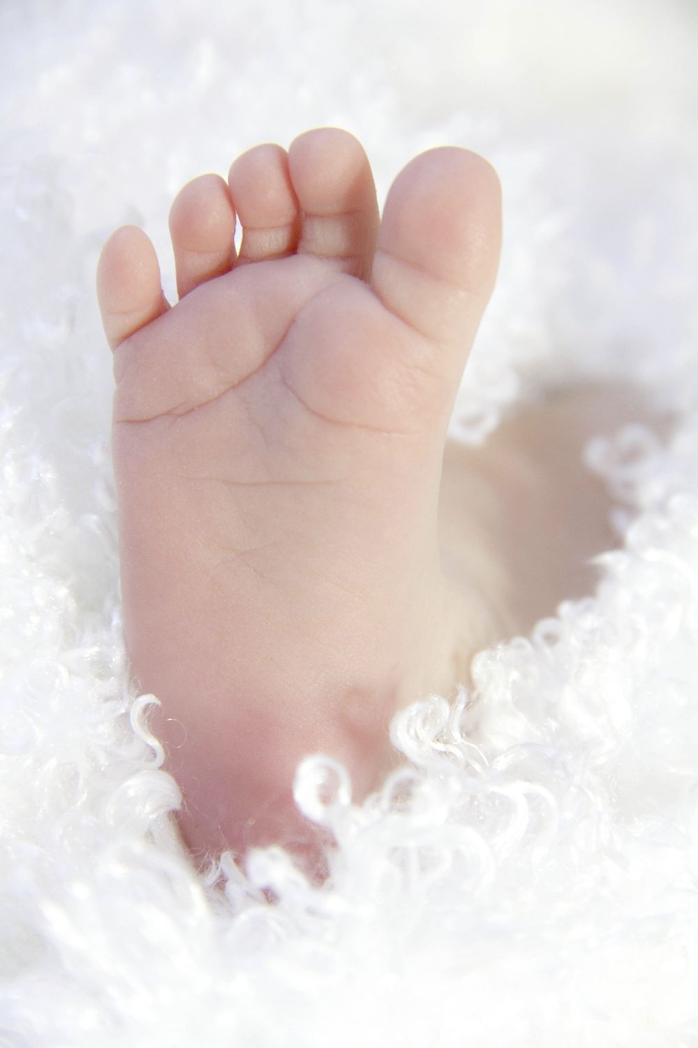Tiny baby foot