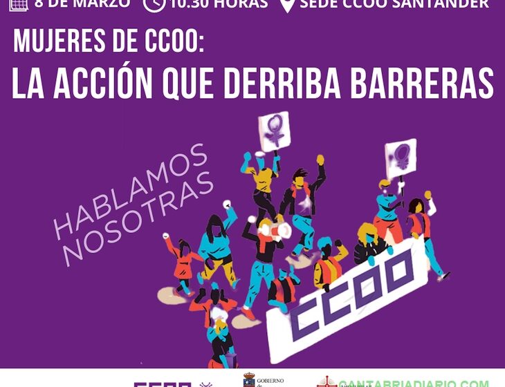  CCOO organiza un acto sindical por el 8M en Cantabria