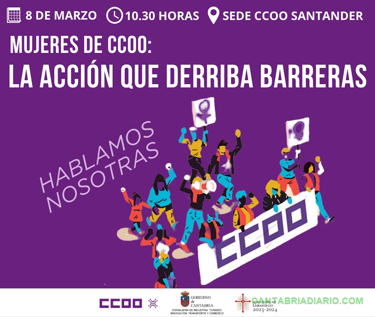 CCOO organiza un acto sindical por el 8M en Cantabria