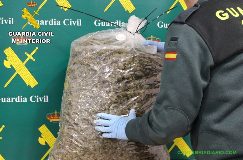  Detenido con diez kilos de cogollos de marihuana