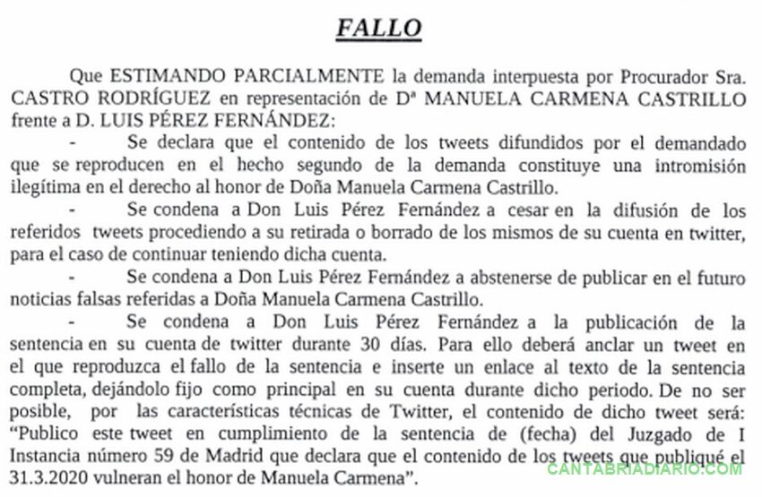 Nueva condena contra Alvise Pérez