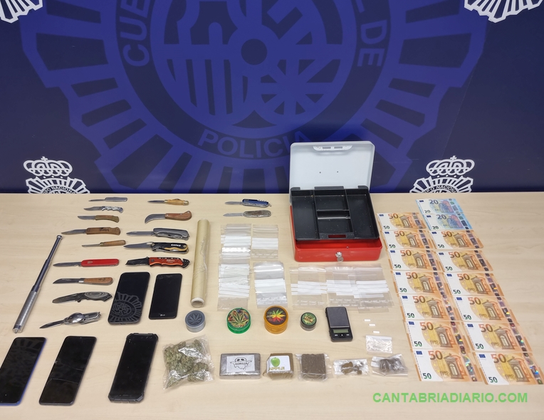 Un detenido por tráfico de drogas en el centro de Santander