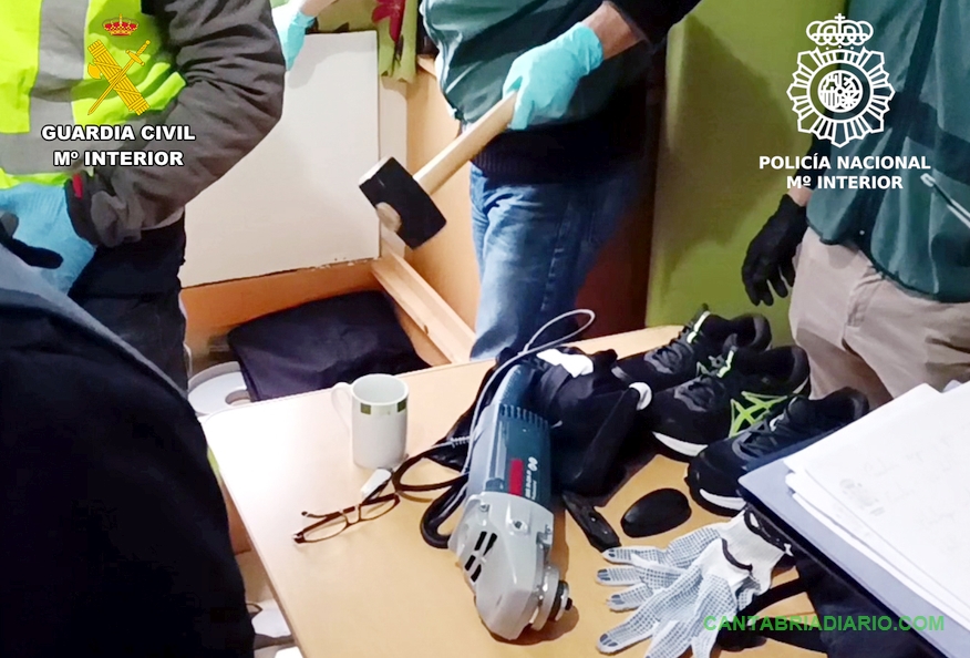 Desarticulado un grupo criminal que había cometido 45 robos con fuerza en establecimientos hosteleros en Cantabria