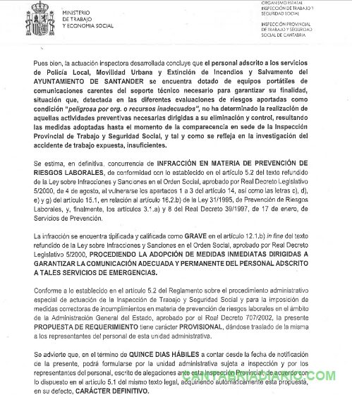 La Inspección de Trabajo considera infracción grave el mal funcionamiento de las emisoras del Ayuntamiento de Santander