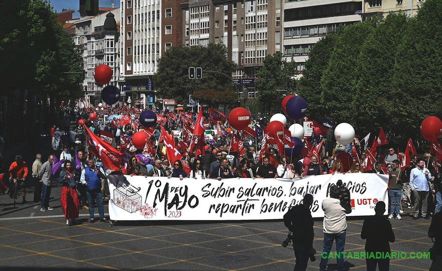 Foto de Pedro Puente Hoyos enviada por UGT-1 de mayo de 2023 en Santander