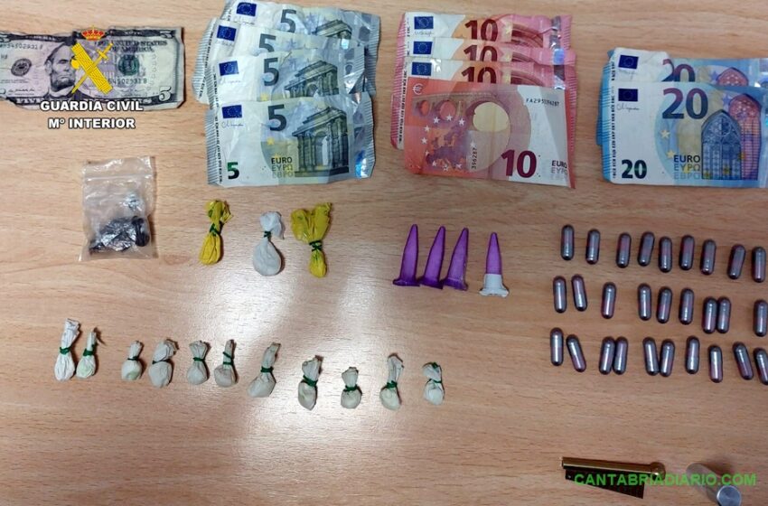 Detenido en los exteriores de una discoteca de Mioño con diferentes sustancias estupefacientes