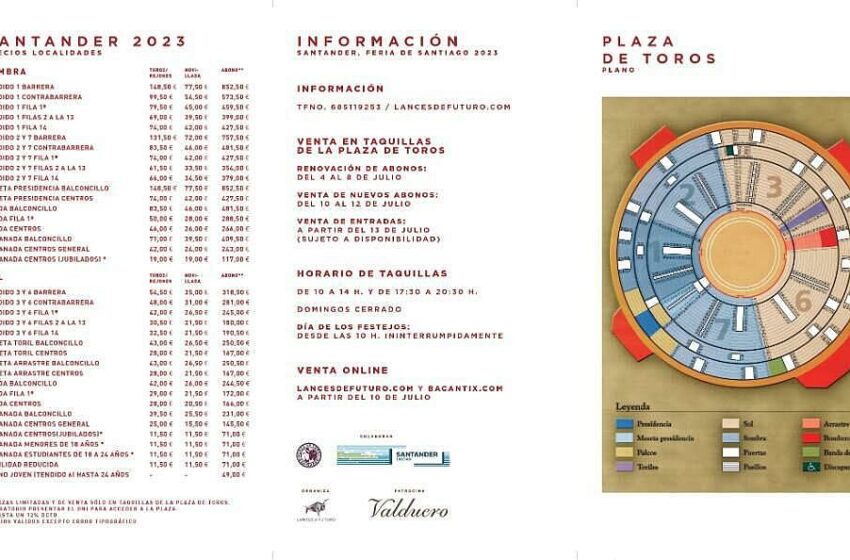 Naturalistas piden retirar las ofertas para menores de la feria taurina de Santander