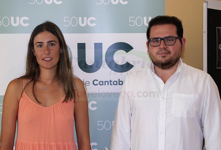 Marina Barreda y Javier Lera, ambos del Grupo en I+D+i en Economía de la Salud UC-IDIVAL, premiados en la XXXVI International Conference of Applied Economics