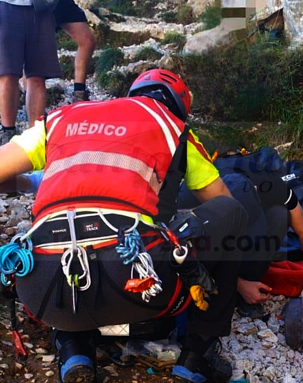  Rescatado por un golpe de calor mientras realizaba la ruta de Urdón a Tresviso