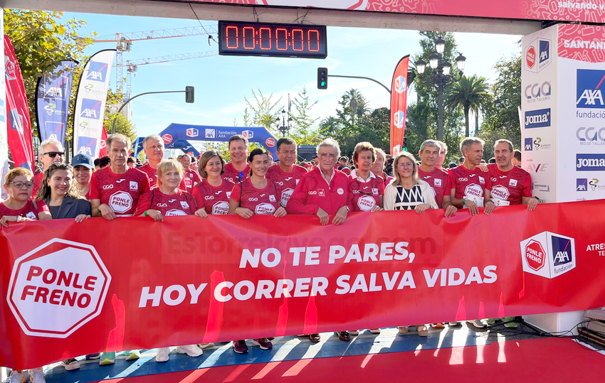 Más de mil personas participan en la carrera «Ponle freno» en Santander