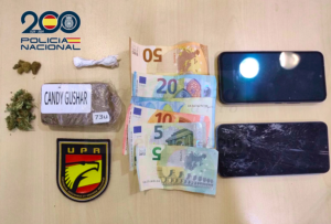 Detenido con drogas por valor de más de setecientos euros