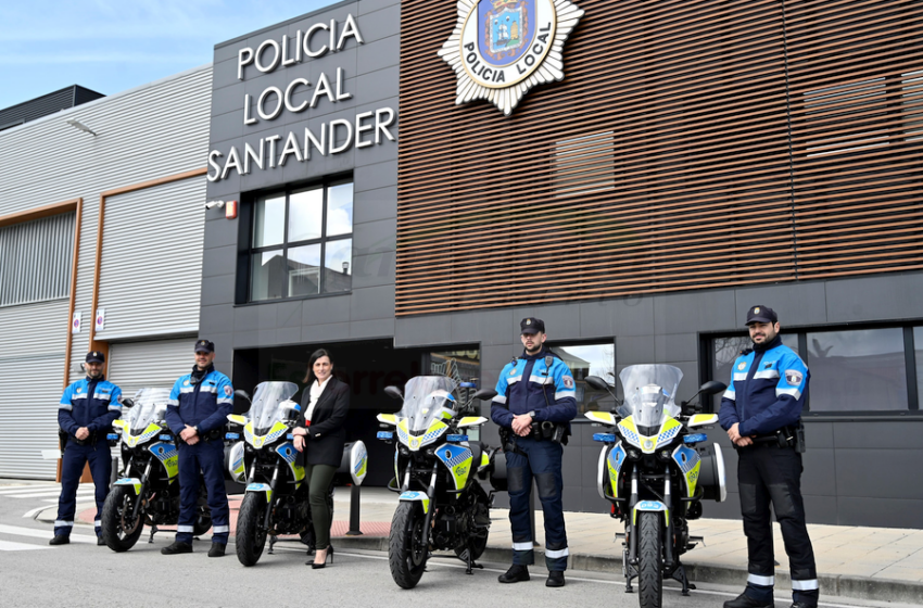  Santander incorpora cuatro nuevas motos para la Policía Local